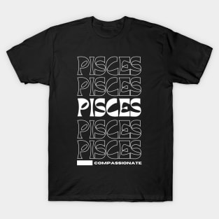 Pisces Zodiac retro design T-Shirt